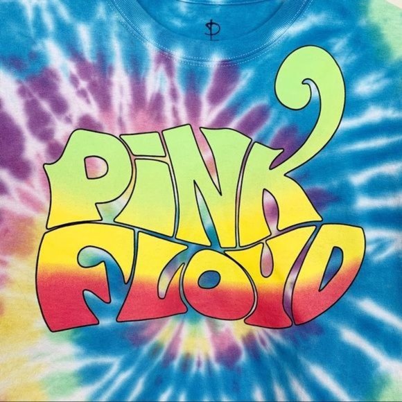 PINK FLOYD Tie Dye Band Retro Groovy Graphic‎ Tee Sz L - Picture 5 of 5